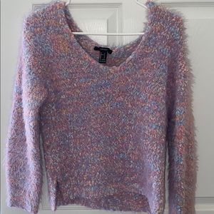 Fuzzy pastel sweater